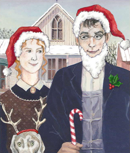 American Gothic Christmas Card